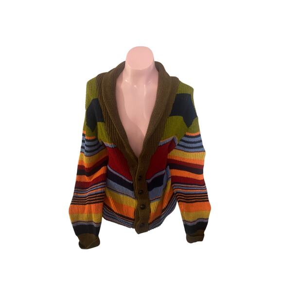 Colorful Striped Knit Sweater – XL to 3XL Fit - Picture 3 of 3